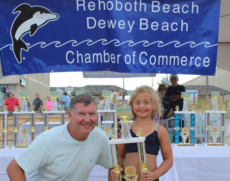 Pictured is Steve Montgomery, RBDBCC chairman of the board, with Avery Ginder. SUBMITTED PHOTO